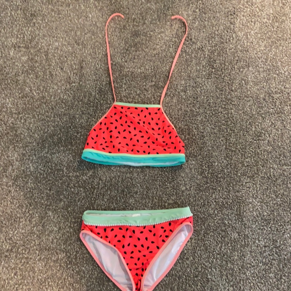 Two piece kids girls bathing suit